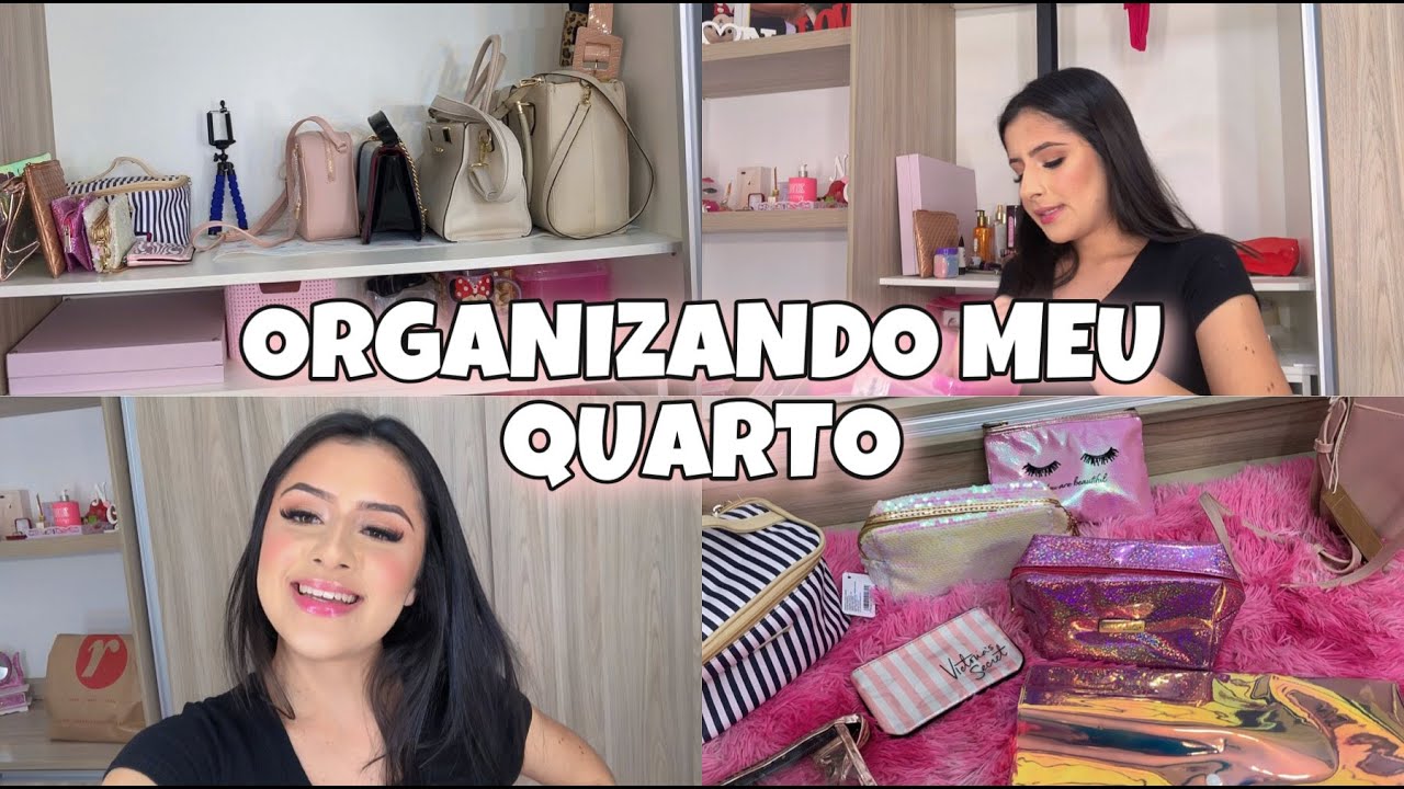 VLOG: ORGANIZANDO MEU QUARTO/ MOSTREI MINHAS BOLSAS E NECESSAIRES + RECEBIDOS