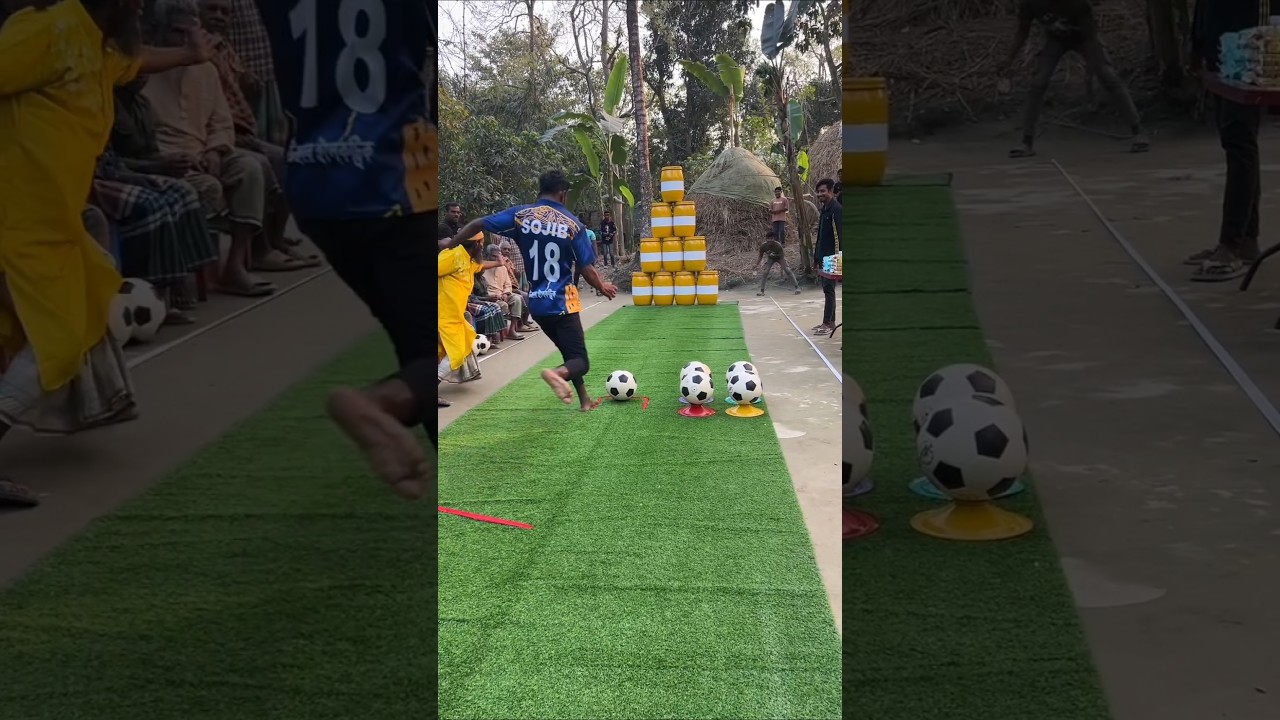 Excellent Football Vs Drum Challenge Game... ✌️ Part - 2471