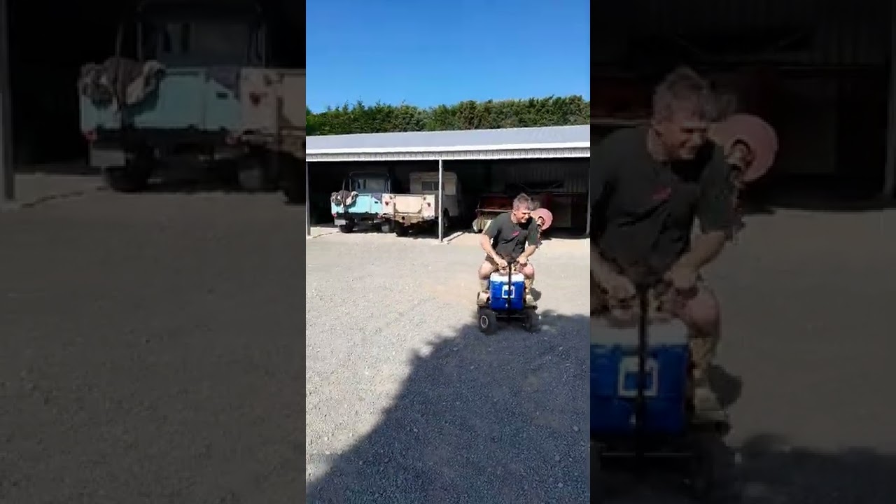 ride on chilly bin antics