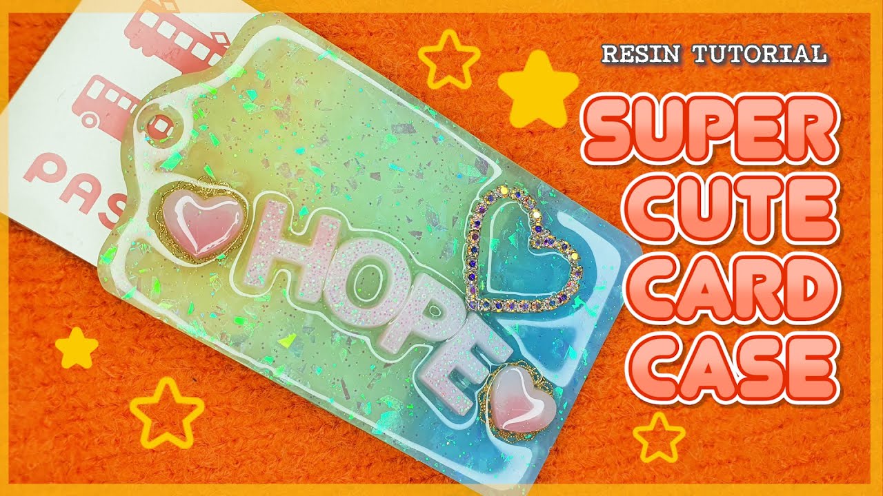 (ENG)Resin DIY 🎀귀여운 카드케이스🎨|Super cute card case|watch me resin|Tutorial|resin craft|resin mold|레진|몰드