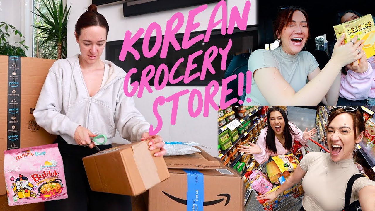 Amazon Haul, Korean Grocery Store w/ Remi + Korean Snack Taste Test!!