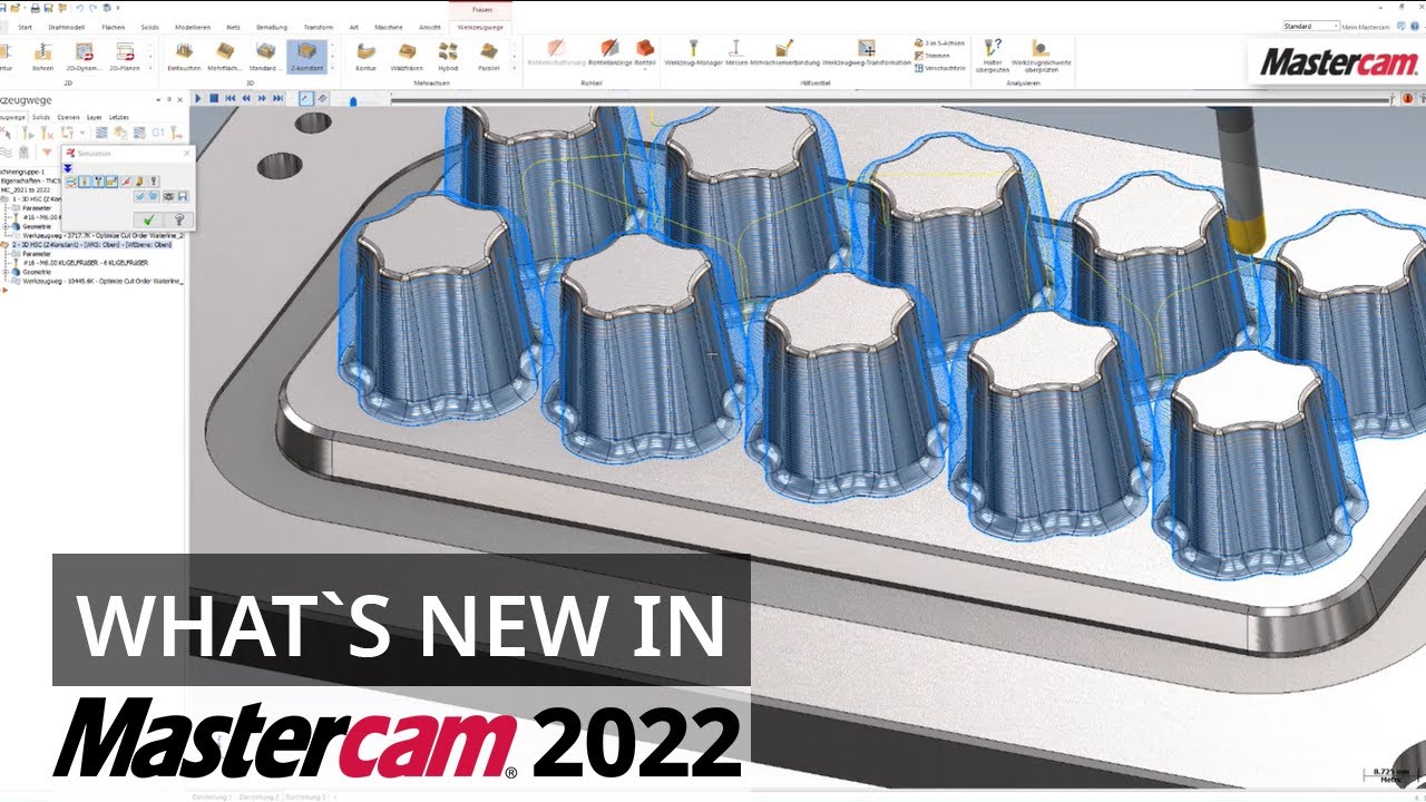 Mastercam 2022: Neuerungen im 3D Z-Konstanten Fräsen | CAD/CAM-Software