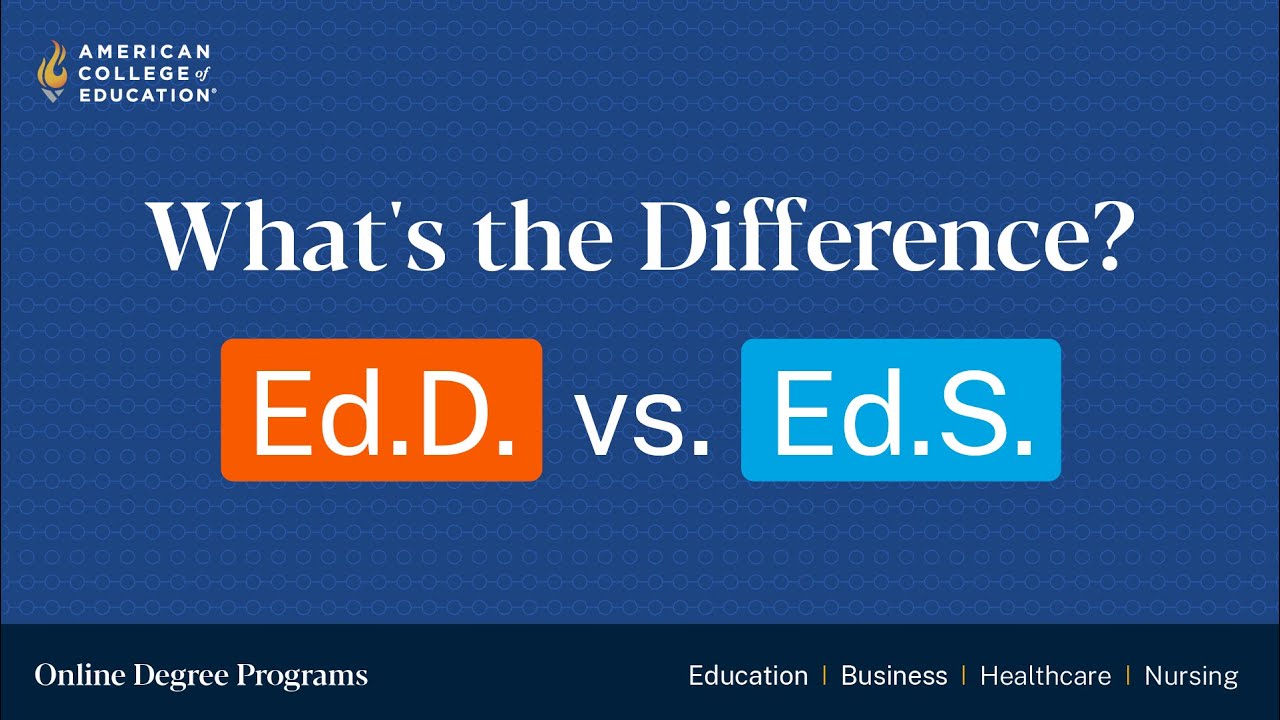 What is the Difference Between an Doctorate and an Education Specialist Degree?