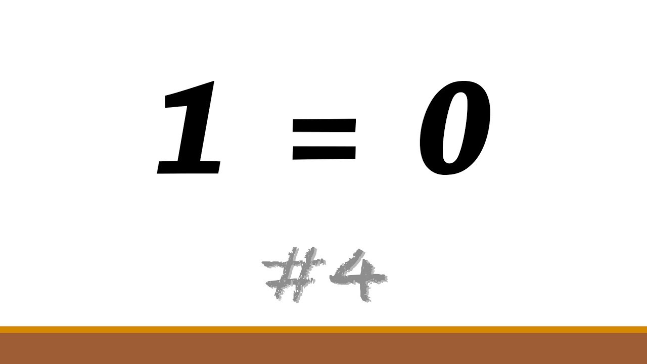 1 = 0 的「證明」#4 | Mo 仔 Math