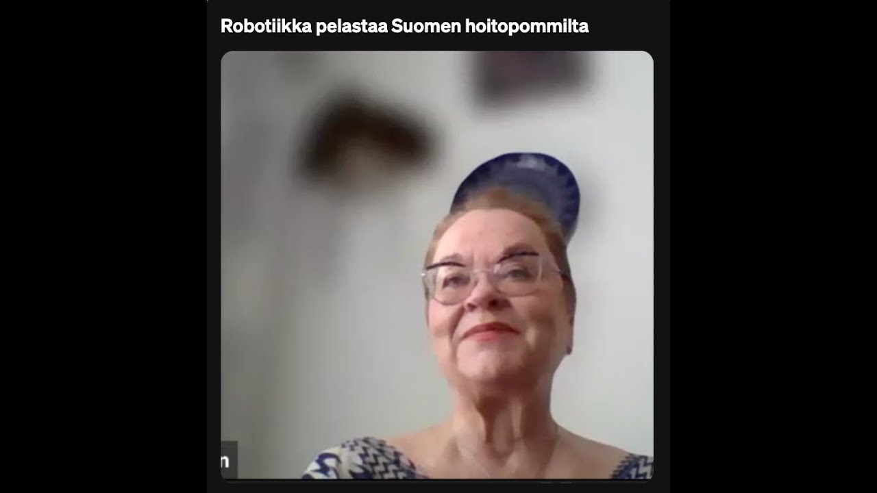 Robotiikka pelastaa Suomen hoitopommilta