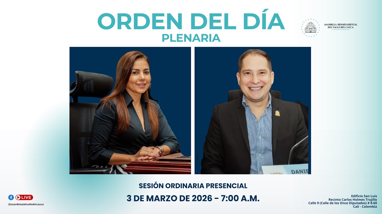 ASAMBLEA DEPARTAMENTAL -  SESION PLENARIA ORDINARIA DEL 3 DE MARZO DEL 2026