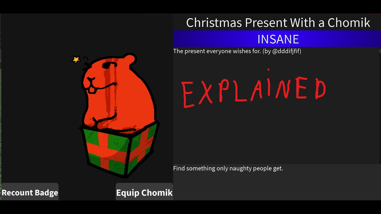 How to get Christmas Present With A Chomik Explained (Find the Chomiks: Spawn Edition)