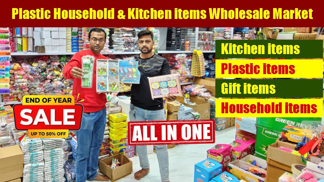 Kolkata plastic wholesale market | Household & Gift items wholesale market kolkata | kitchen items