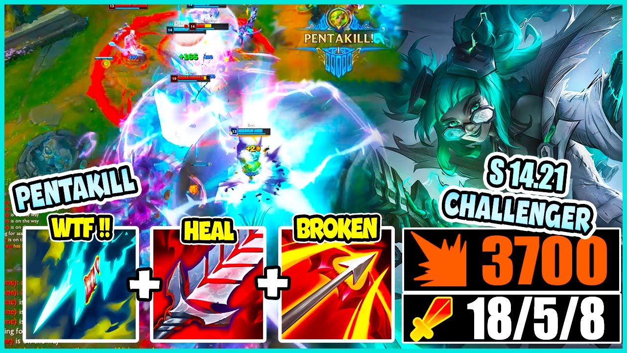 ZERI ADC PENTAKILL S14.21 BUT TRIPLE ZAP ZERI TURNS YOUR HEALTH BAR TO DUST! | league of legends