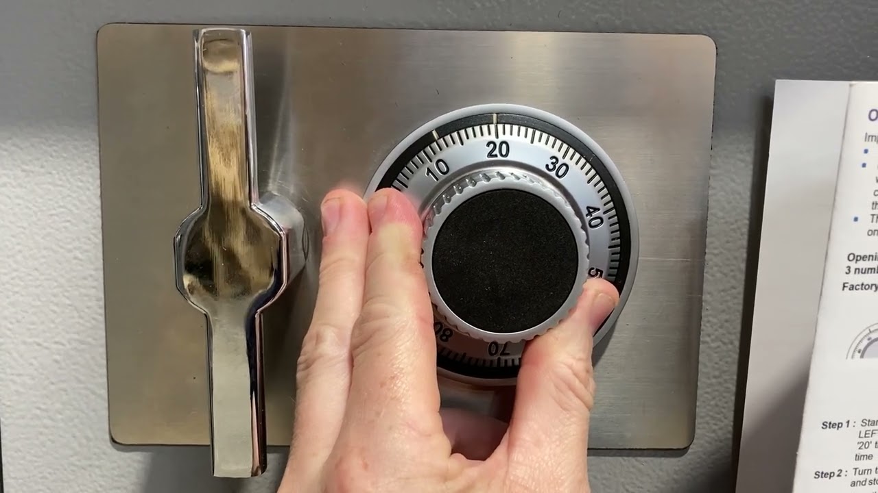 How to open Platinum Floor Safe set on Factory Setting