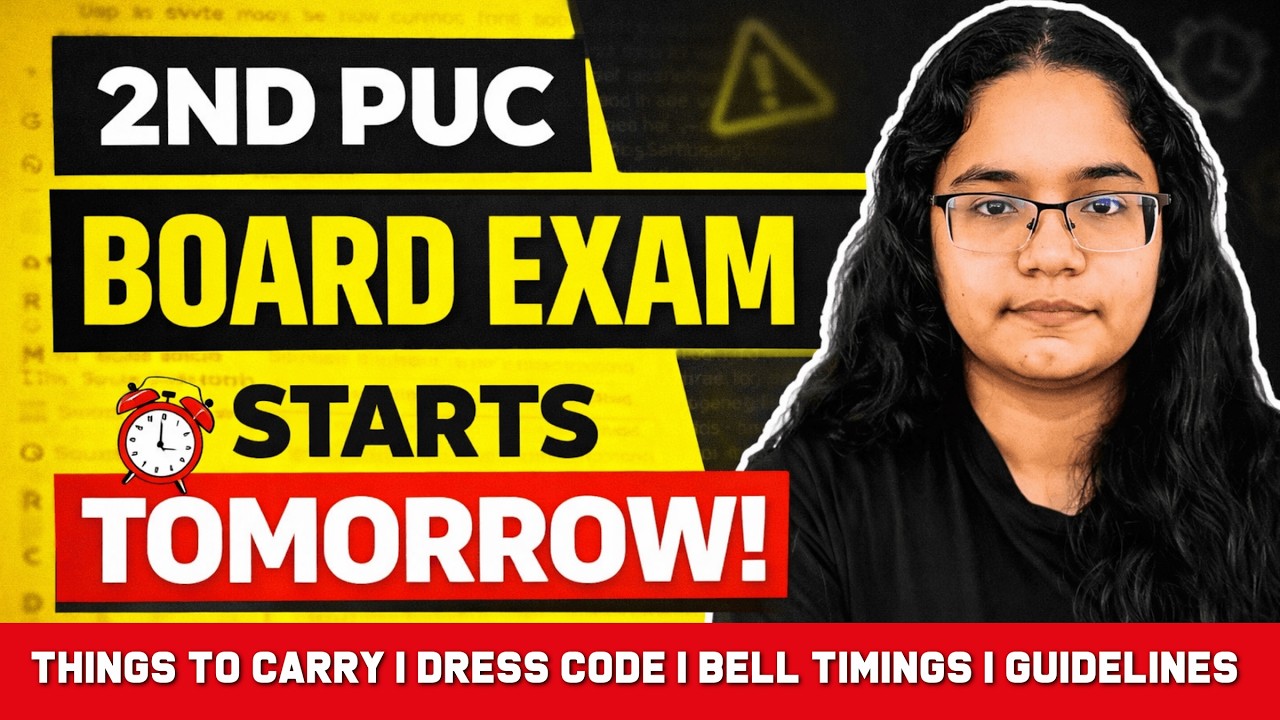 2nd PUC Final Exam Rules & Guidelines | Things To Carry and Not To Carry, Dress Code, Bell Timing