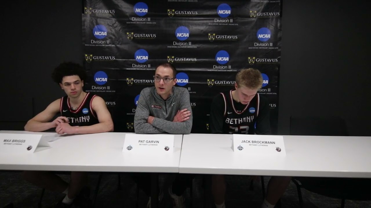 Bethany Lutheran Postgame Interview - NCAA Division III Men's Basketball First Round