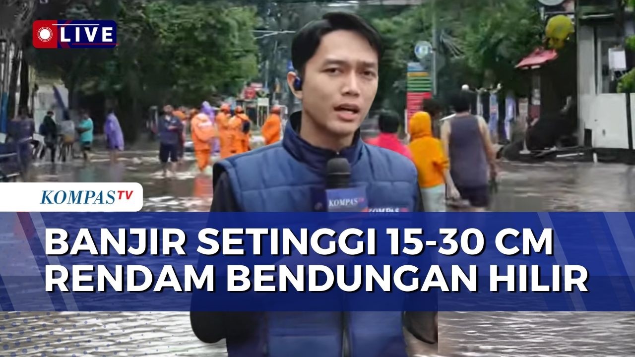 Banjir Setinggi 15-30 Cm di Kawasan Benhil, 2 Pompa Air Dikerahkan ke Lokasi