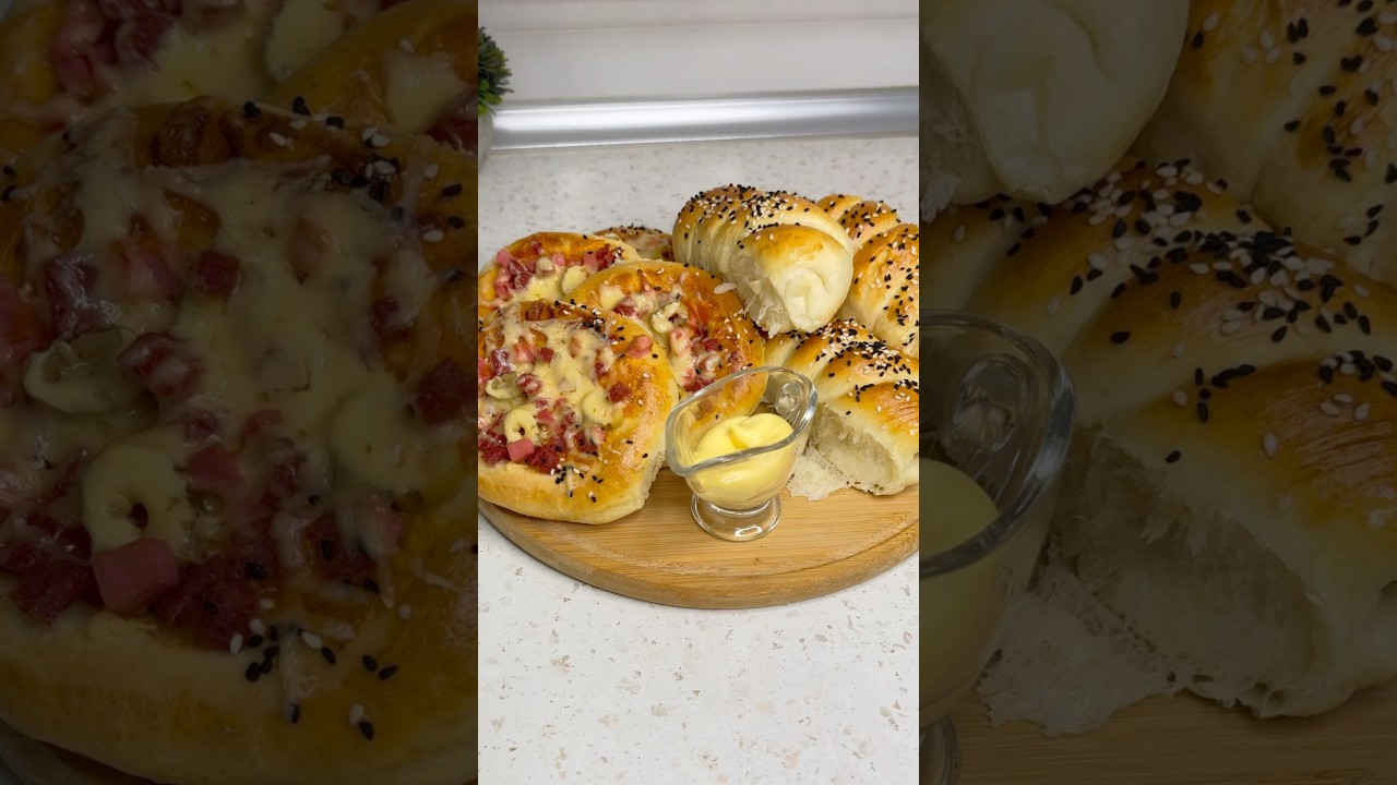 Bittada 2 xil retsept- sosiskali bulochka va mini pitsa🍕