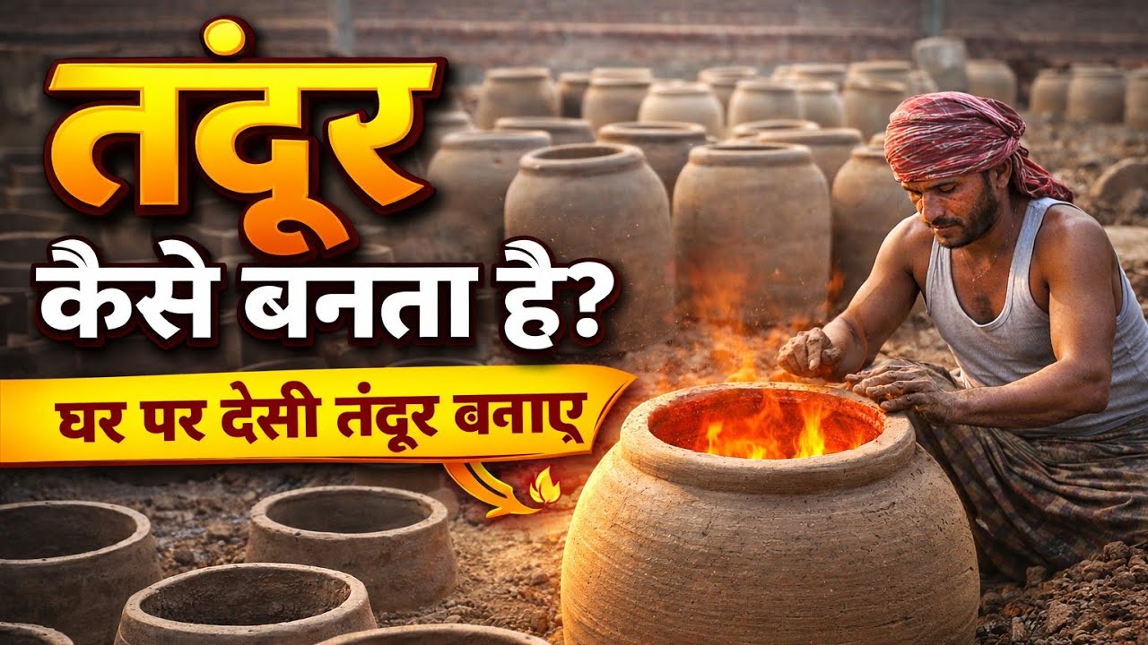 तंदूर कैसे बनता है? देसी तंदूर बनाने का तरीका | घरेलू तंदूर बनाने की पूरी जानकारी