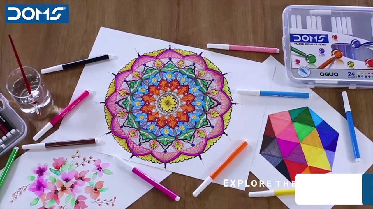 DOMS | Aqua Water Colour Pens | Explore the Colourful Possibilities!