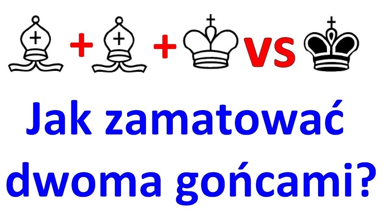 SZACHY 5# Jak zamatować dwoma gońcami? Końcówki szachowe lekkofigurowe, szachy krok po kroku mat pat