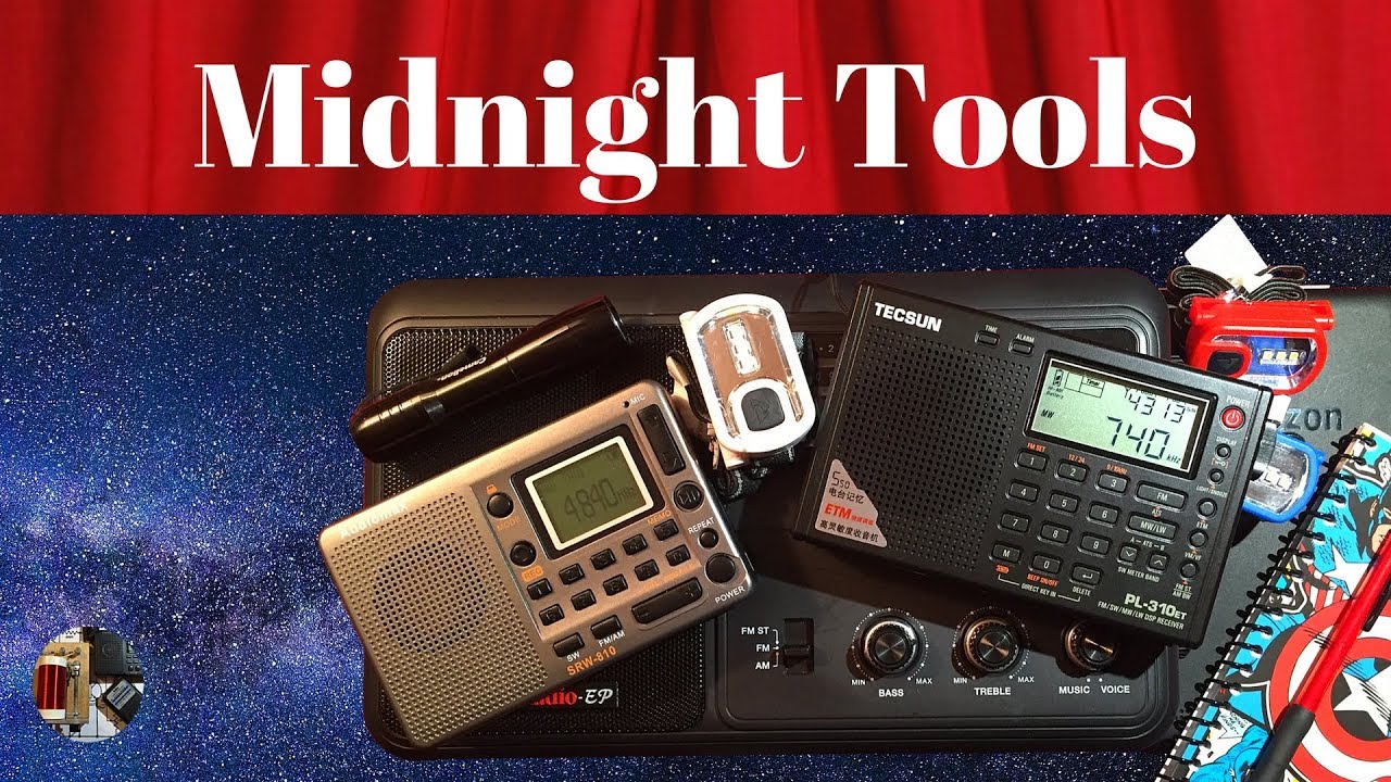 Tools I use for night time radio listening.