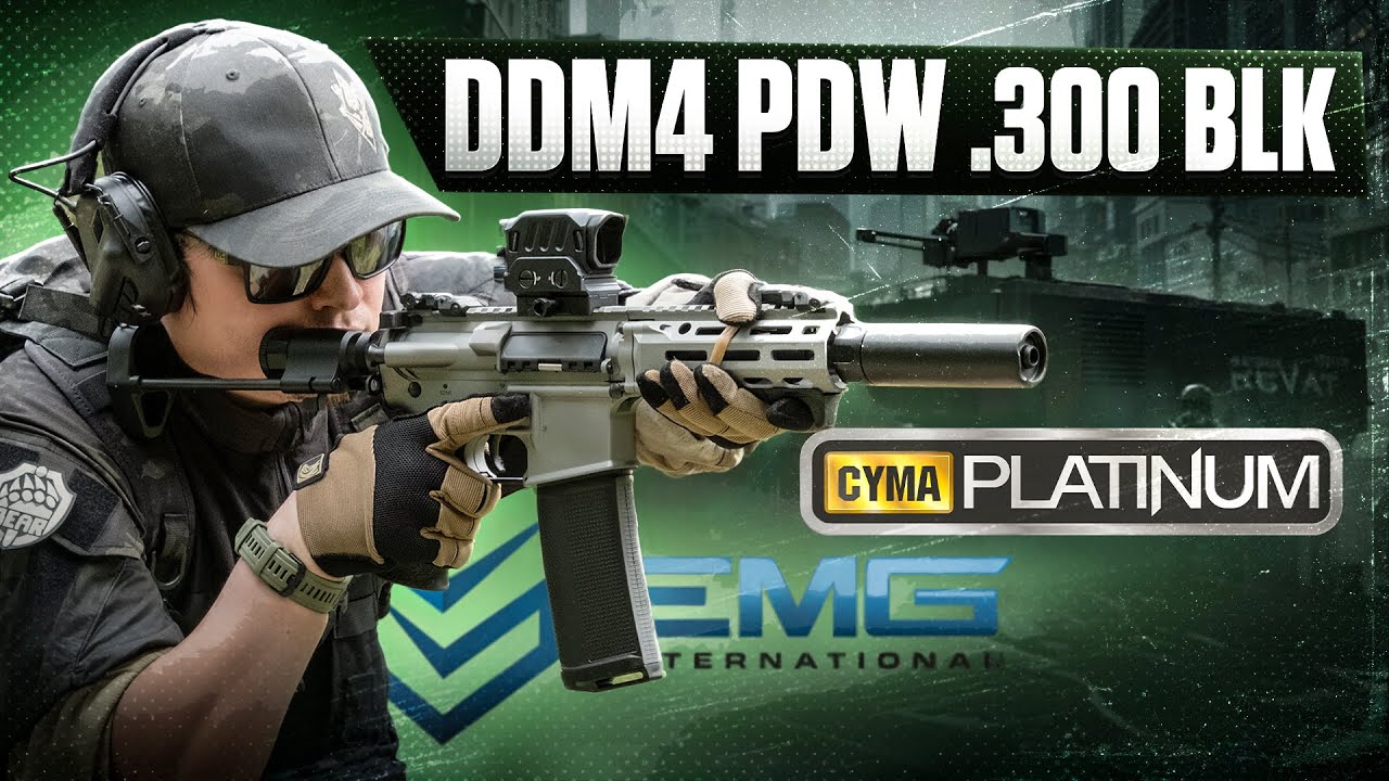 Обзор CYMA EMG DDM4 PDW  300 BLK Erid