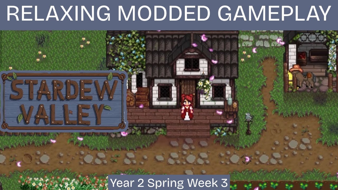 Stardew Valley modded playthrough | no commentary | cozy gameplay for studying or sleeping