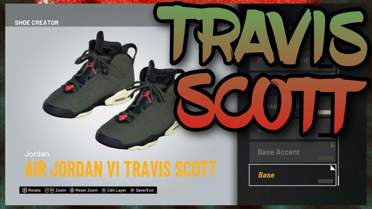 HOW TO MAKE Travis Scott Air Jordan 6 IN NBA 2K21! NBA 2K21 Shoe Creator