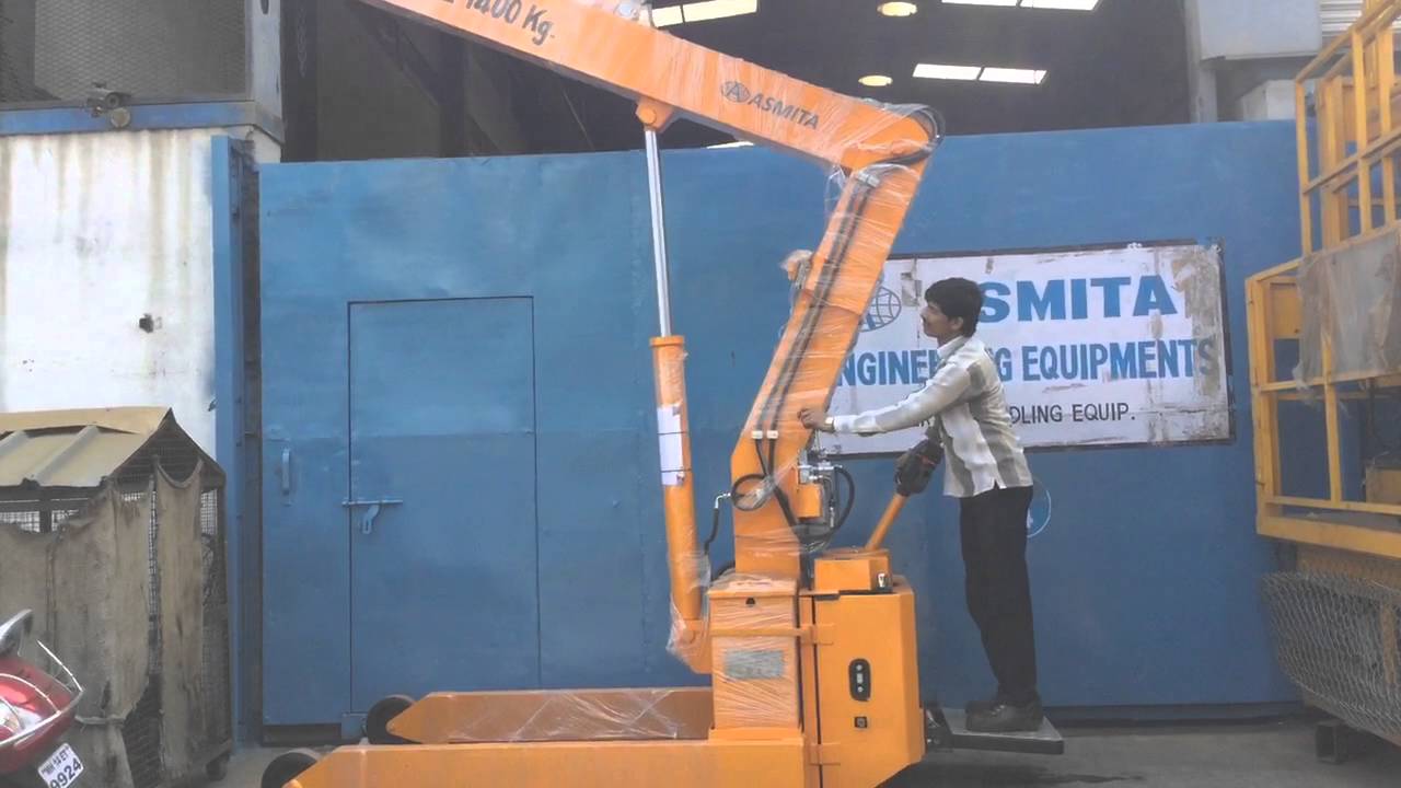 Hydraulic floor crane by Asmita engineering