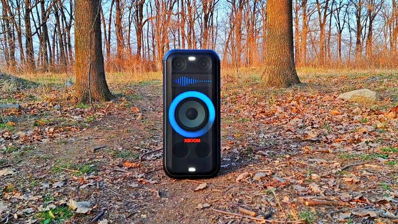 HIGH POWER LG Xboom XL7S LOUD BASS at MAX Volume OUTDOORS - In Forest Sound test -