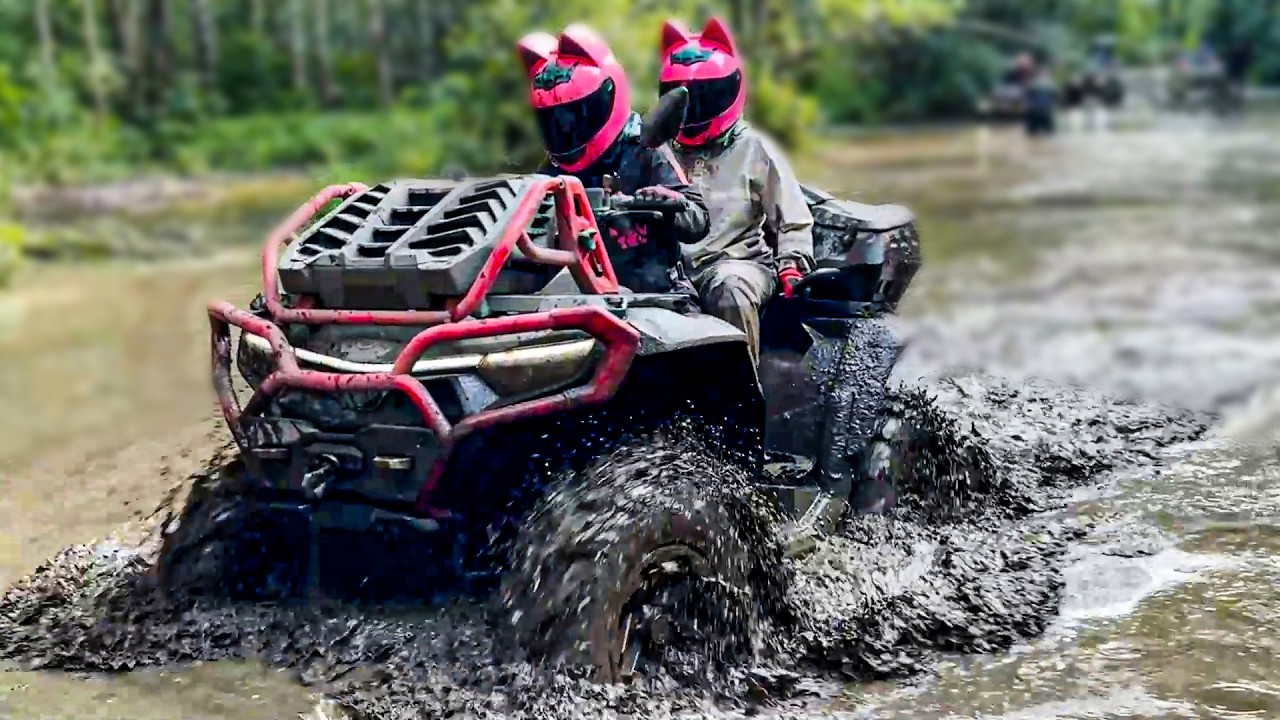 ОБЕЩАЛИ что луж не будет... Квадроциклы CFMOTO покоряют бездорожье!