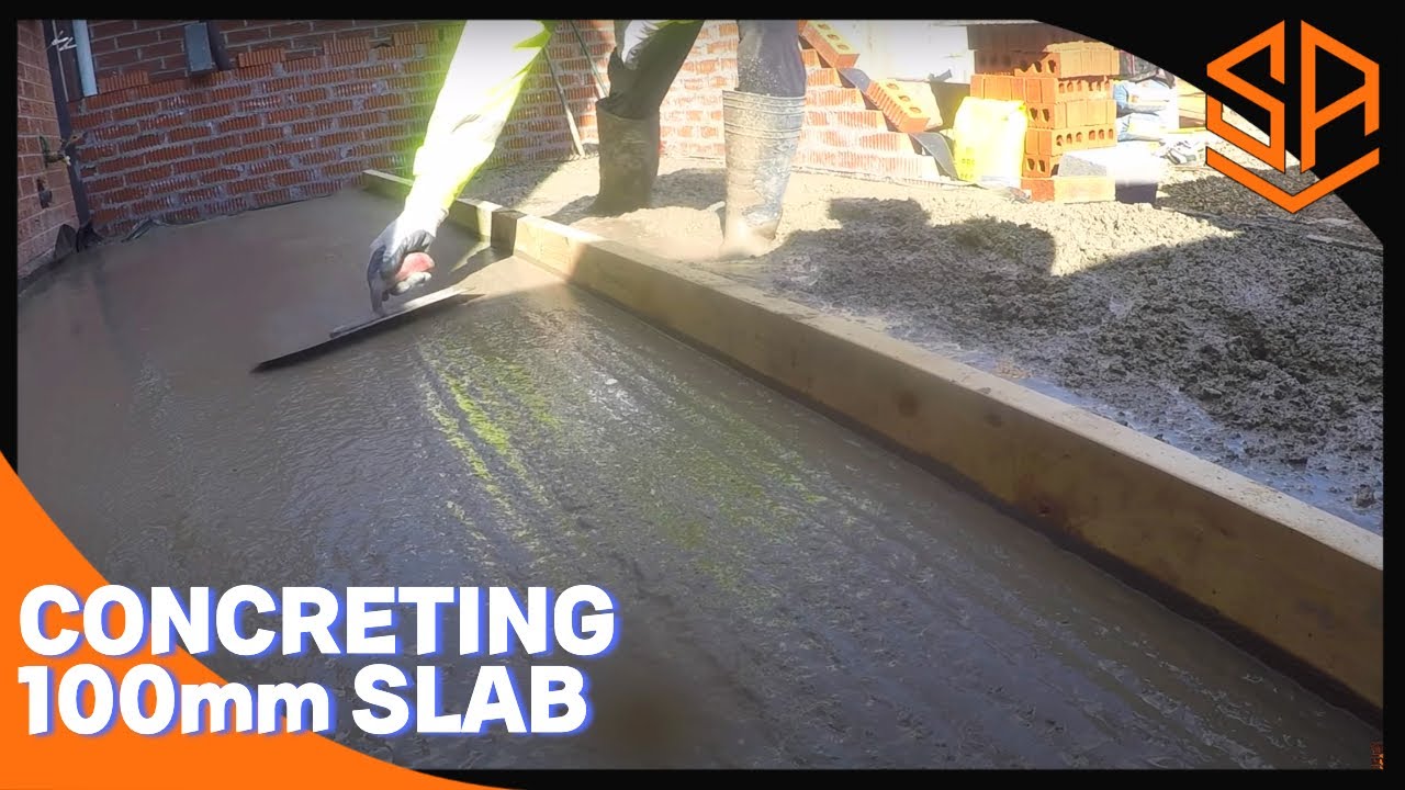 PREPPING AND CONCRETING A 100 MM SLAB.. EXTENSION PART 5