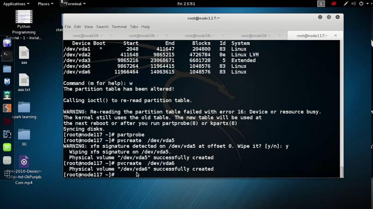 Linux/RHEL7 Tutorial -5 - how to configure a LVM (Logical Volume Management)