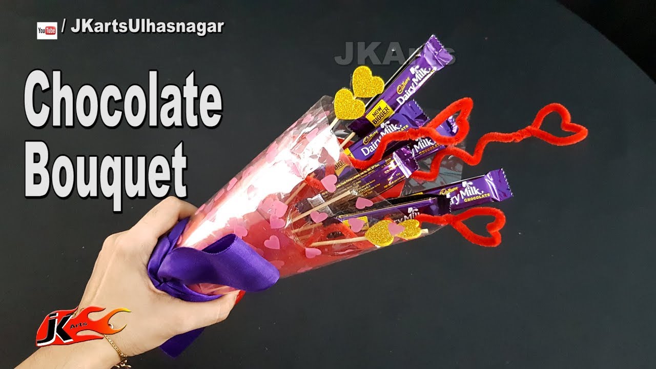 DIY Easy Chocolate Bouquet | Valentine's Day Gift Idea | JK Arts 1345