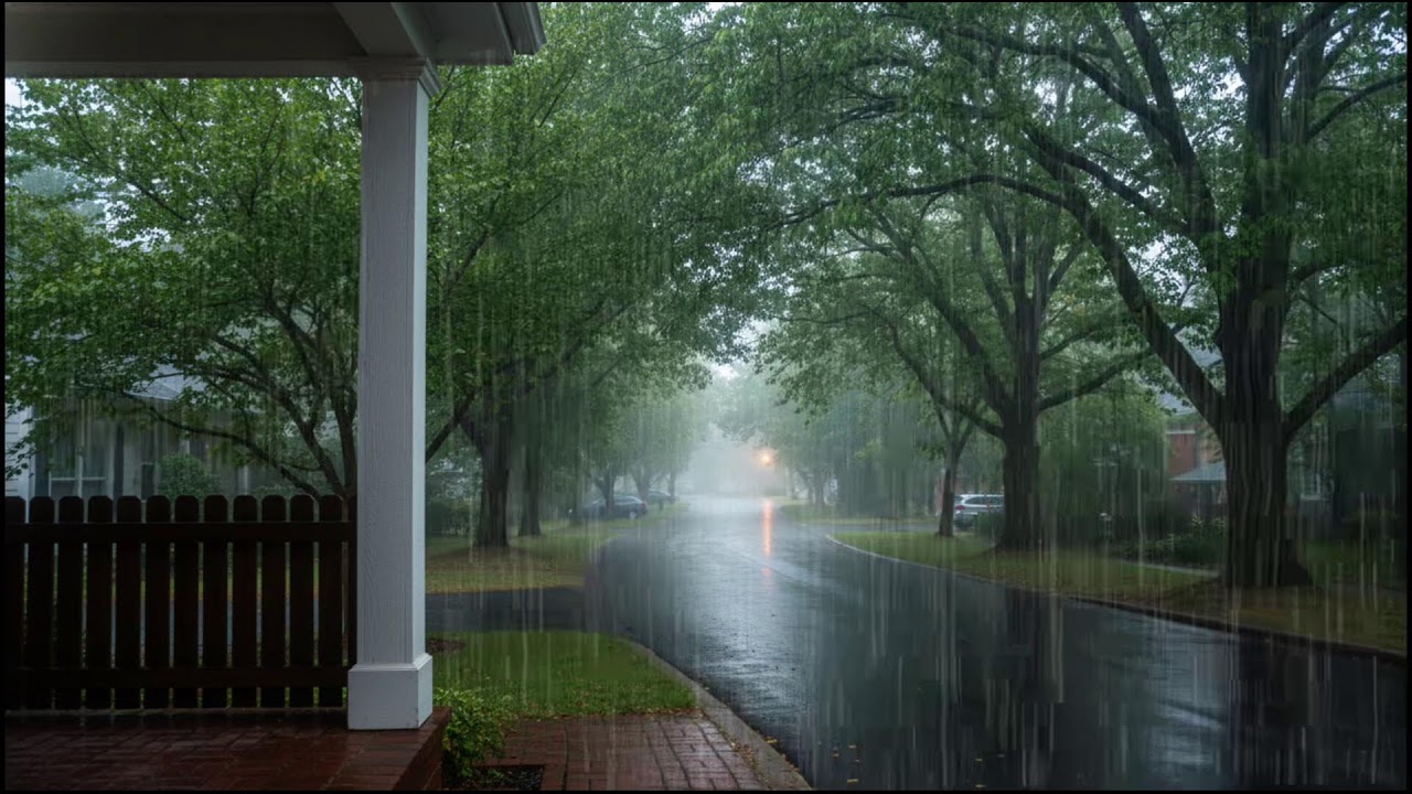 Soothing Forest Rain at Twilight | Gentle Leaves & Rain Ambience for Deep Sleep