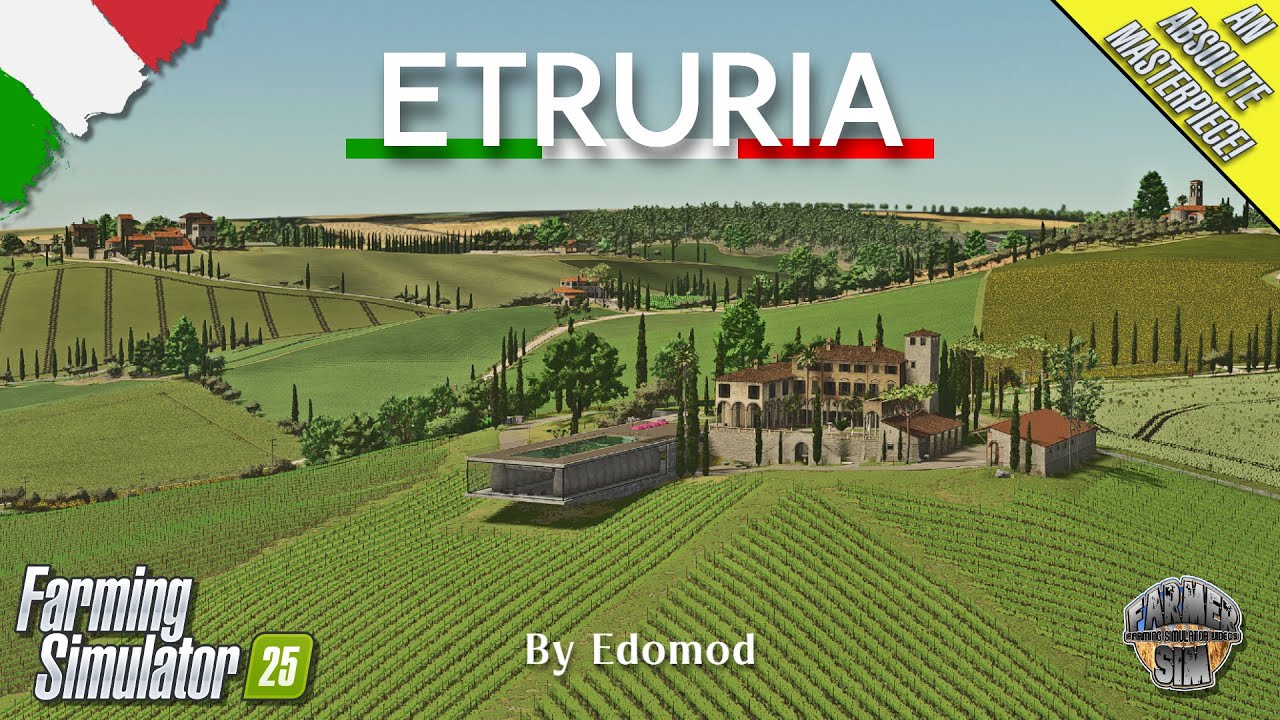 AN ABSOLUTE MASTERPIECE! - Etruria By EdoMod - Map Tour - Farming Simulator 25