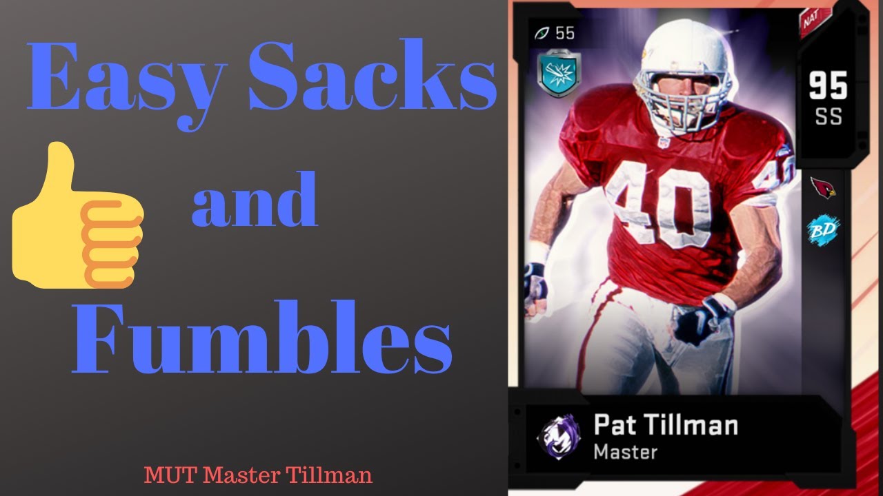 Madden 20: Easy Pat Tillman MUT Master Sacks and Fumbles