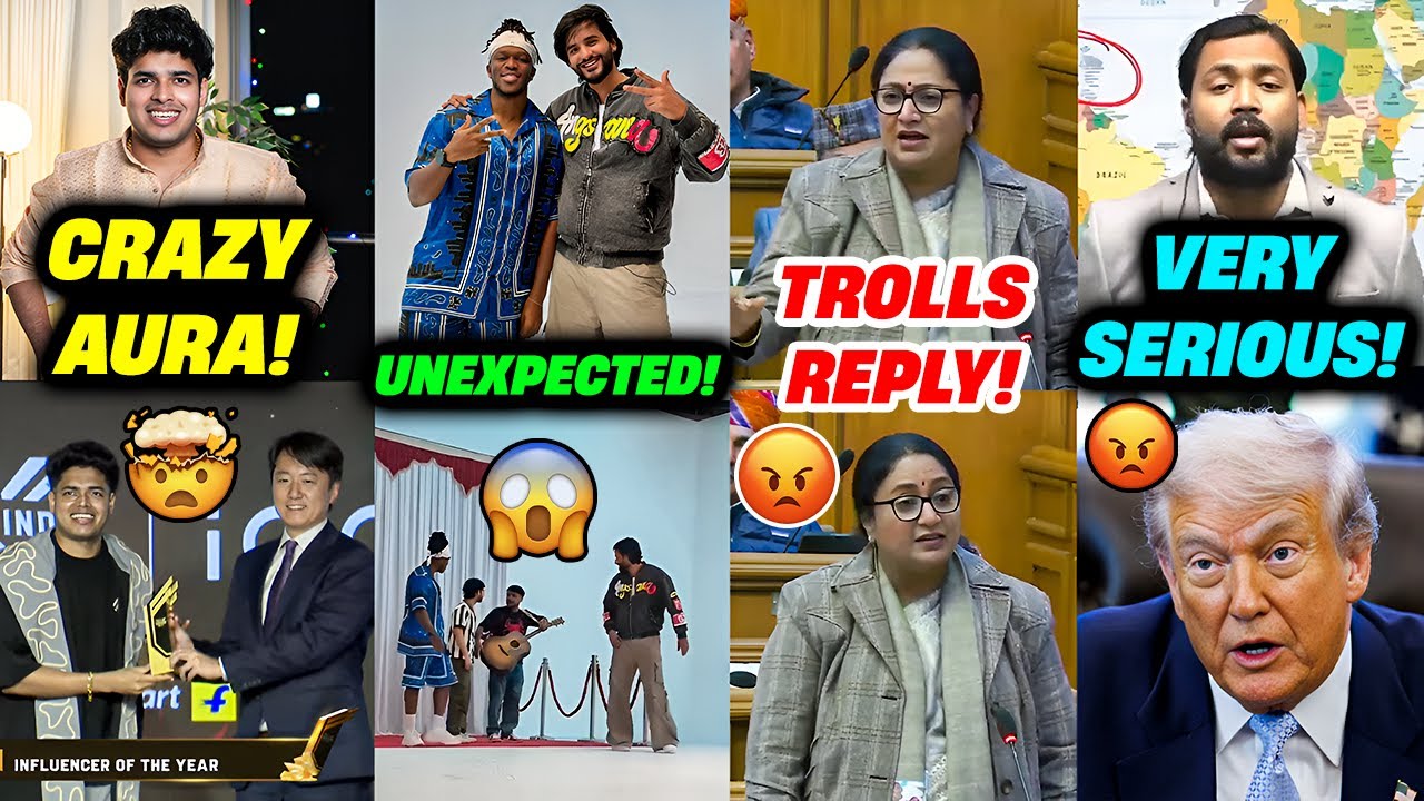 UNEXPECTED! Fukra Insaan Carryminati KSI | Delhi Cm Rekha Gupta On Trolls | Khan Sir Serious Reveal
