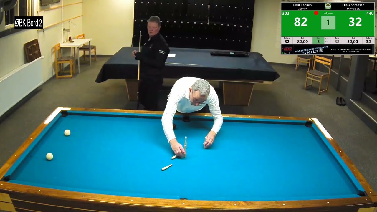 bord 2 Poul Carlsen Vejby vs Ole Andreasen ØBK 4MOB