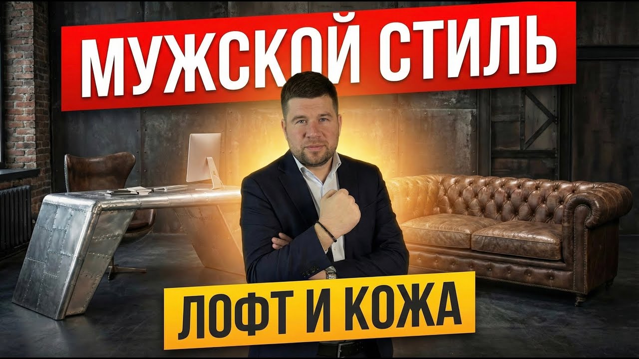 Брутальный Лофт и Ретро: Мебель для настоящего мужского интерьера (Обзор)