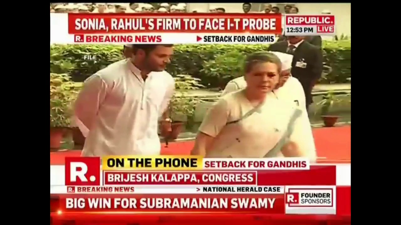 Arnab Goswami of @republic rips apart Brijesh Kalappa of @Incindia #NationalHerald