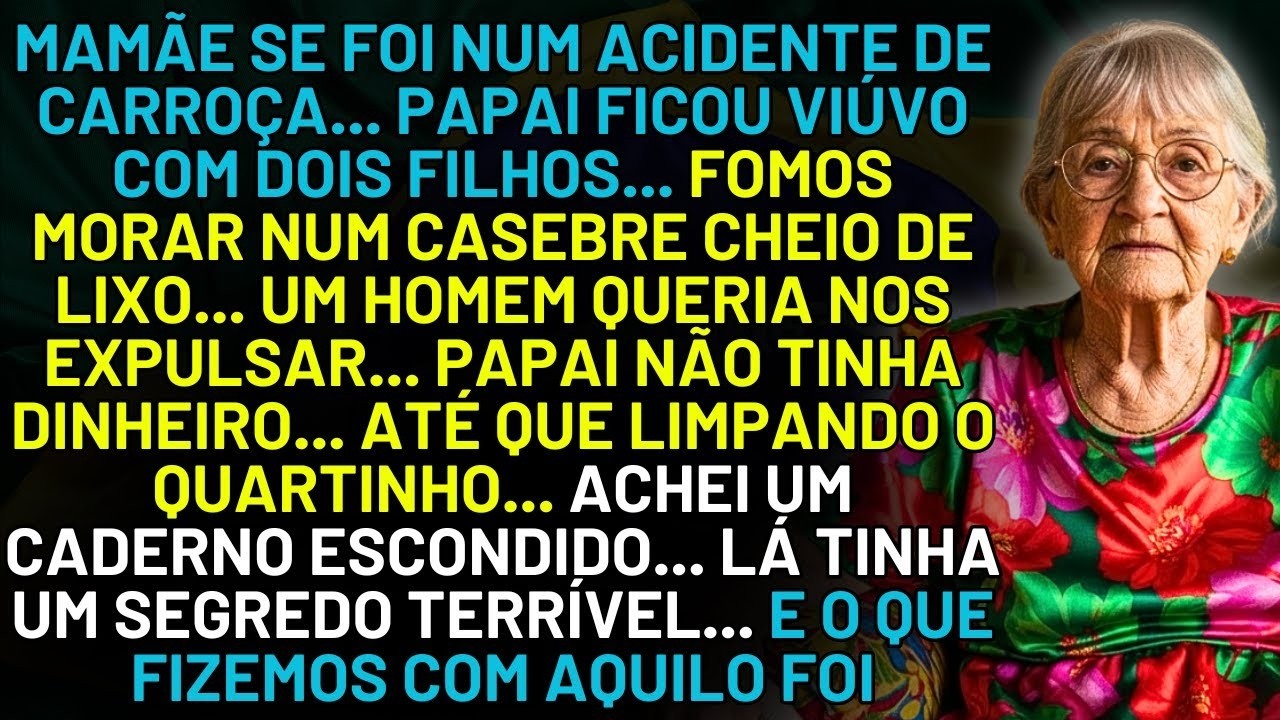 HISTÓRIA REAL DESTA AVÓ 💔 PAPAI FICOU VIÚVO… FUI HUMILHADA…ATÉ QUE UM CADERNO ENTERRADO REVELOU TUDO