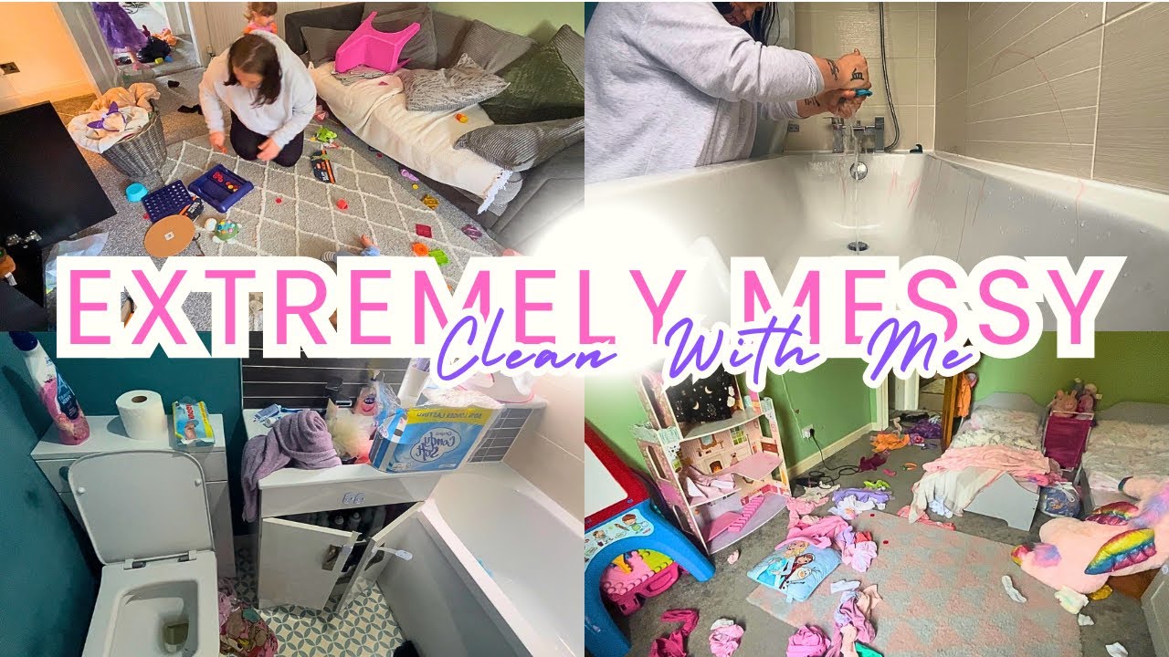 CLEANING MY EXTREMELY MESSY HOME- UK CLEANING MOTIVATION- always a mess!