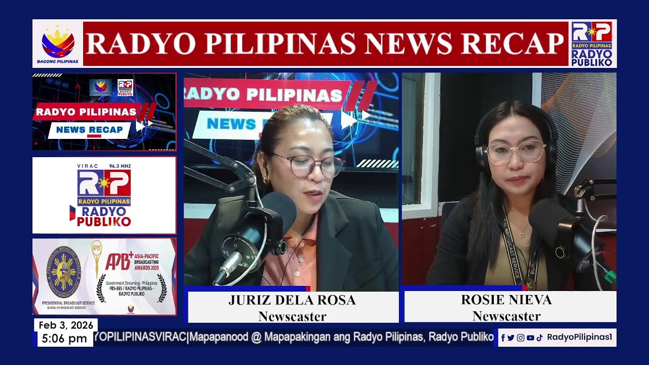 #RadyoPilipinasNewsRecap | February 3, 2026