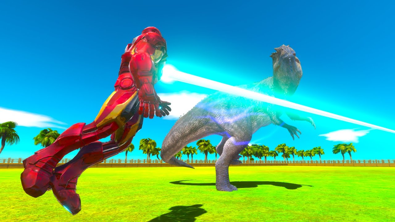 Can a giganotosaurus beat a superhero? animal revolt battle simulator
