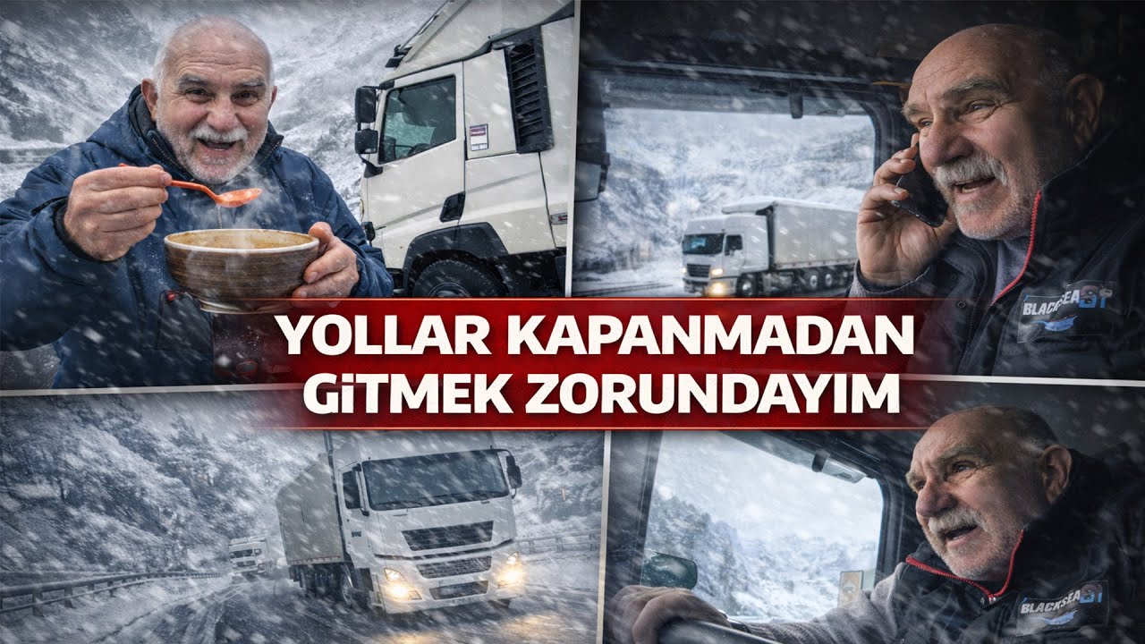 SOĞUK, KAR VE UZUN YOL! MANİSA’DAN ANKARA’YA GERÇEK TIR HAYATI