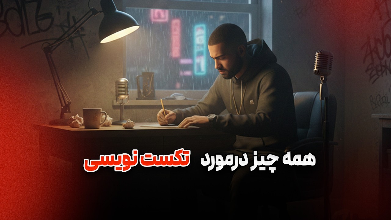 آموزش تکست نویسی رپ | 1ساعت آموزش خالص درمورد تکست نویسی رپ
