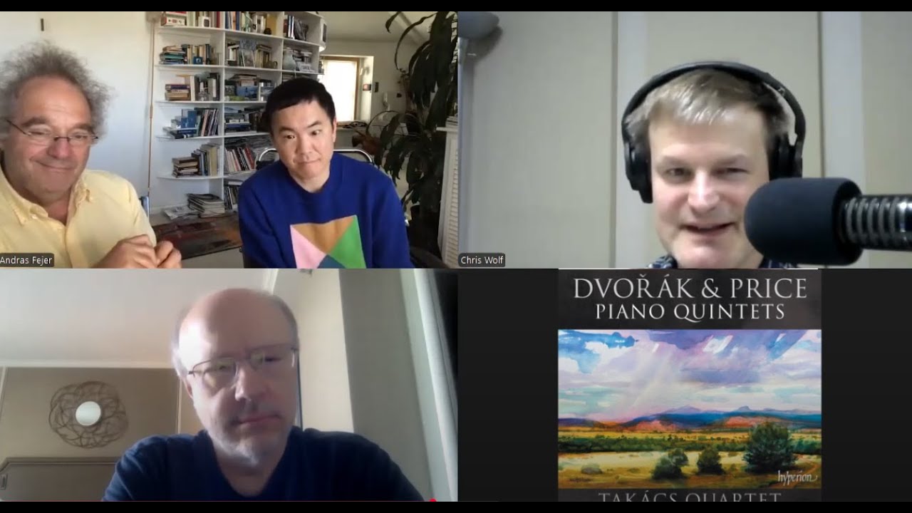 Marc-André Hamelin & Takács Quartet on recording Dvořák and Florence Price piano quintets.