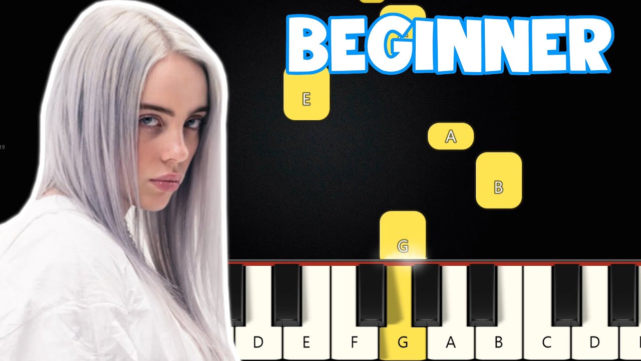 idontwannabeyouanymore - Billie Eilish | Beginner Piano Tutorial | Easy Piano