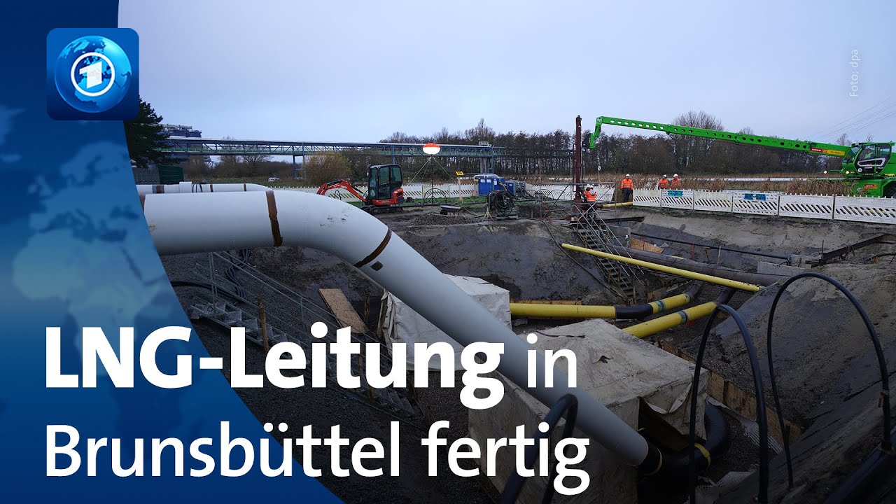 LNG-Leitung in Brunsbüttel fast fertig