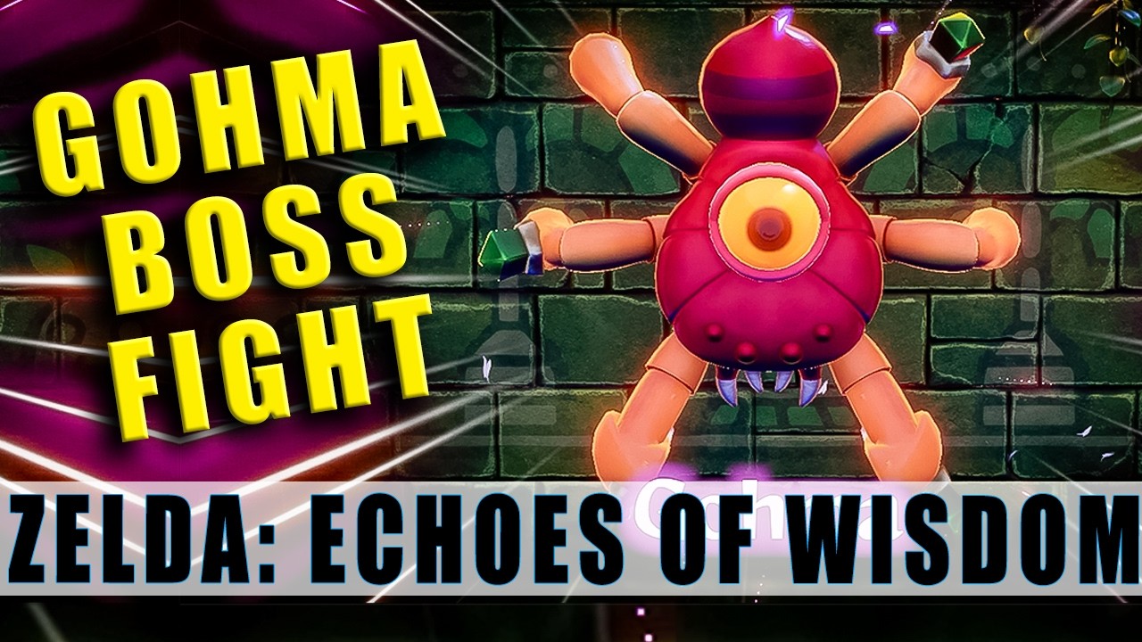 Gohma boss fight The Legend of Zelda Echoes of Wisdom How to beat the Spider boss in Faron Temple