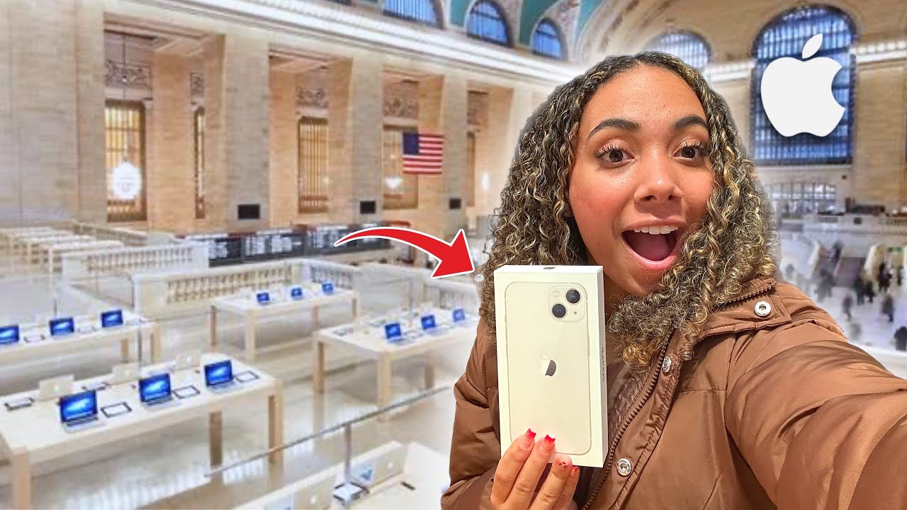COMPREI UM IPHONE NOVO NA MAIOR LOJA DA APPLE DO MUNDO!!