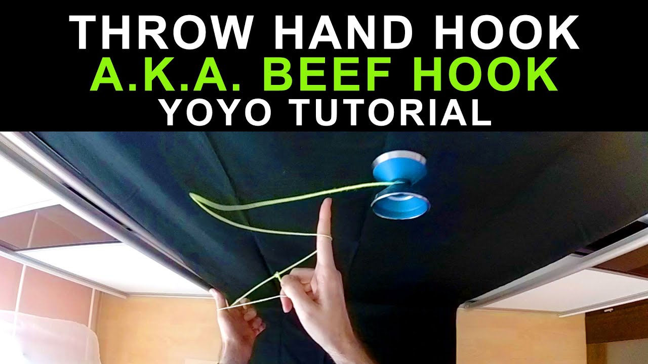 Throw hand hook a.k.a. Beefhook yoyo trick tutorial